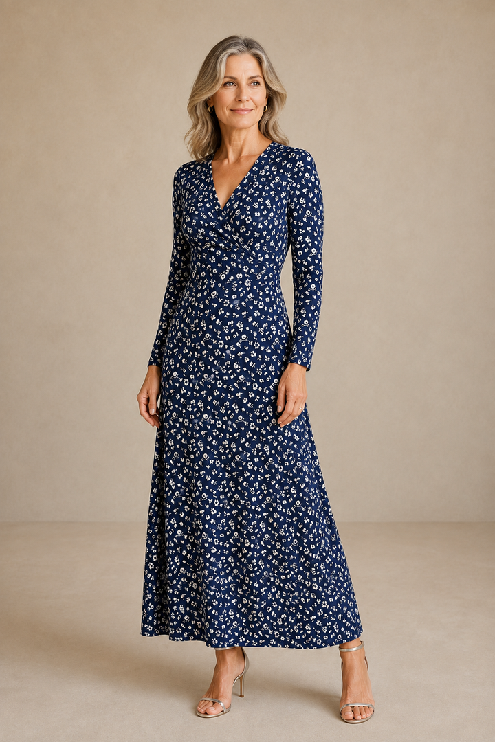 Judith | Floral Print Long Sleeve Dress