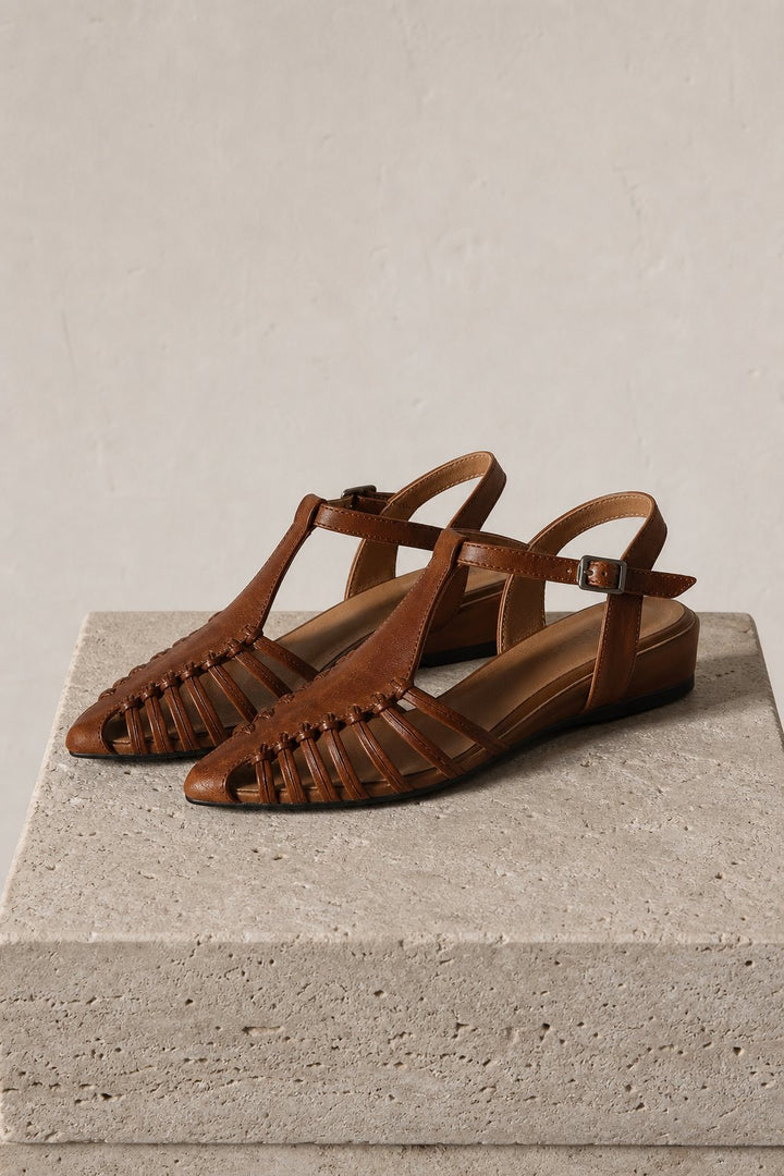 Portofino Italian Leather Pointed Slingback Sandal