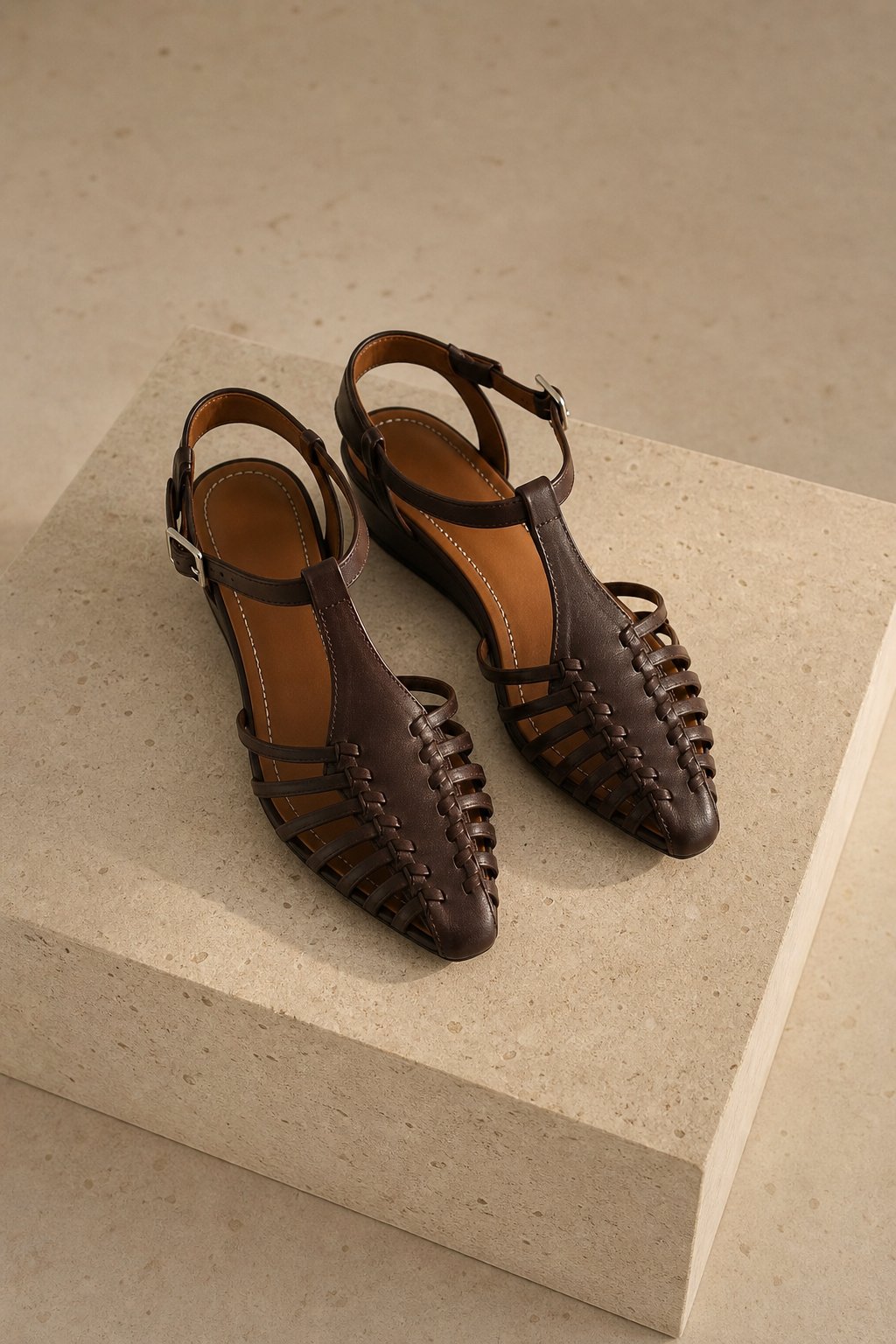 Portofino Italian Leather Pointed Slingback Sandal