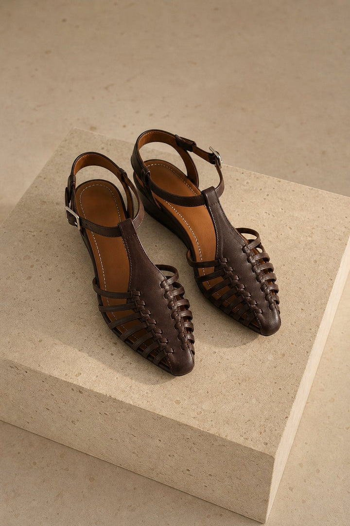 Portofino Italian Leather Pointed Slingback Sandal