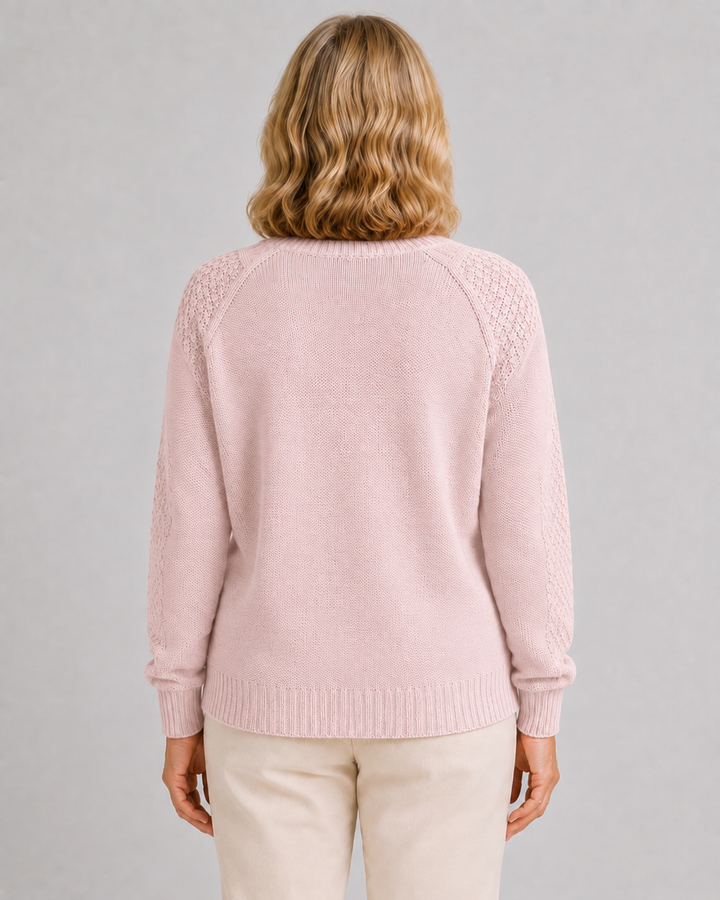 Raven | Cable Knit Button Cardigan