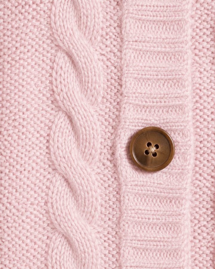 Raven | Cable Knit Button Cardigan