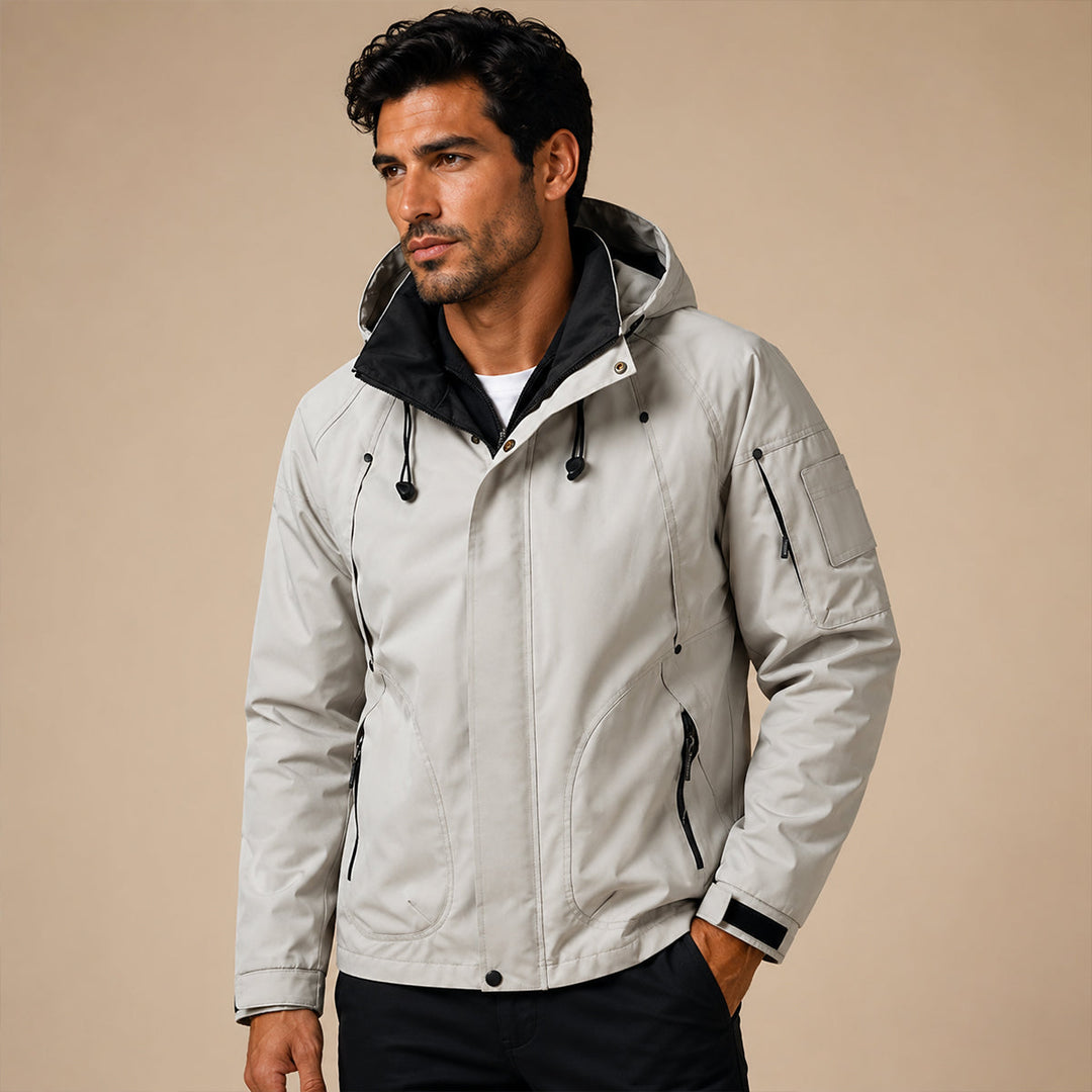 Waterproof Hooded Softshell Rain Jacket