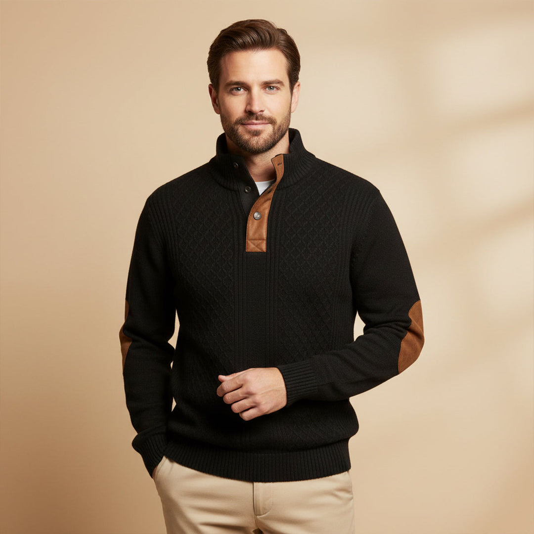 Cashmere Blend Cable Knit Sweater