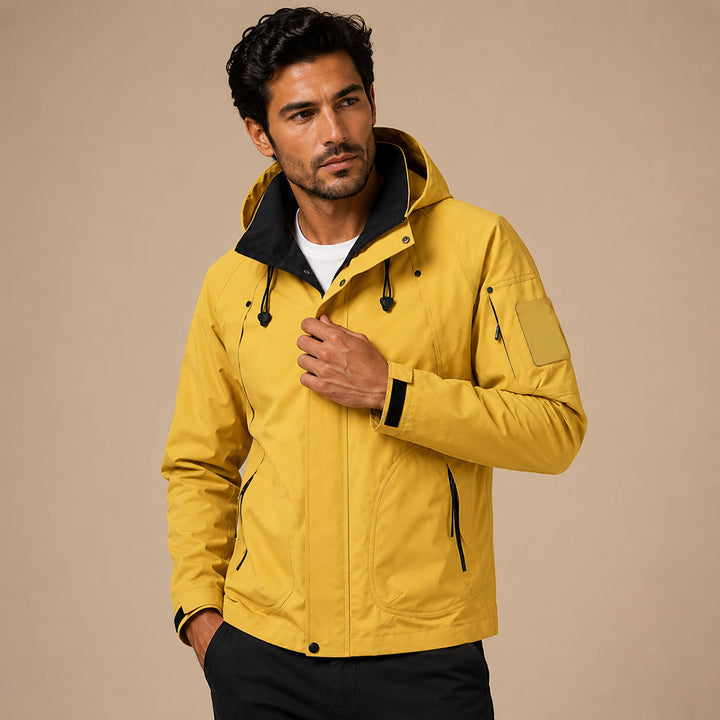 Waterproof Hooded Softshell Rain Jacket