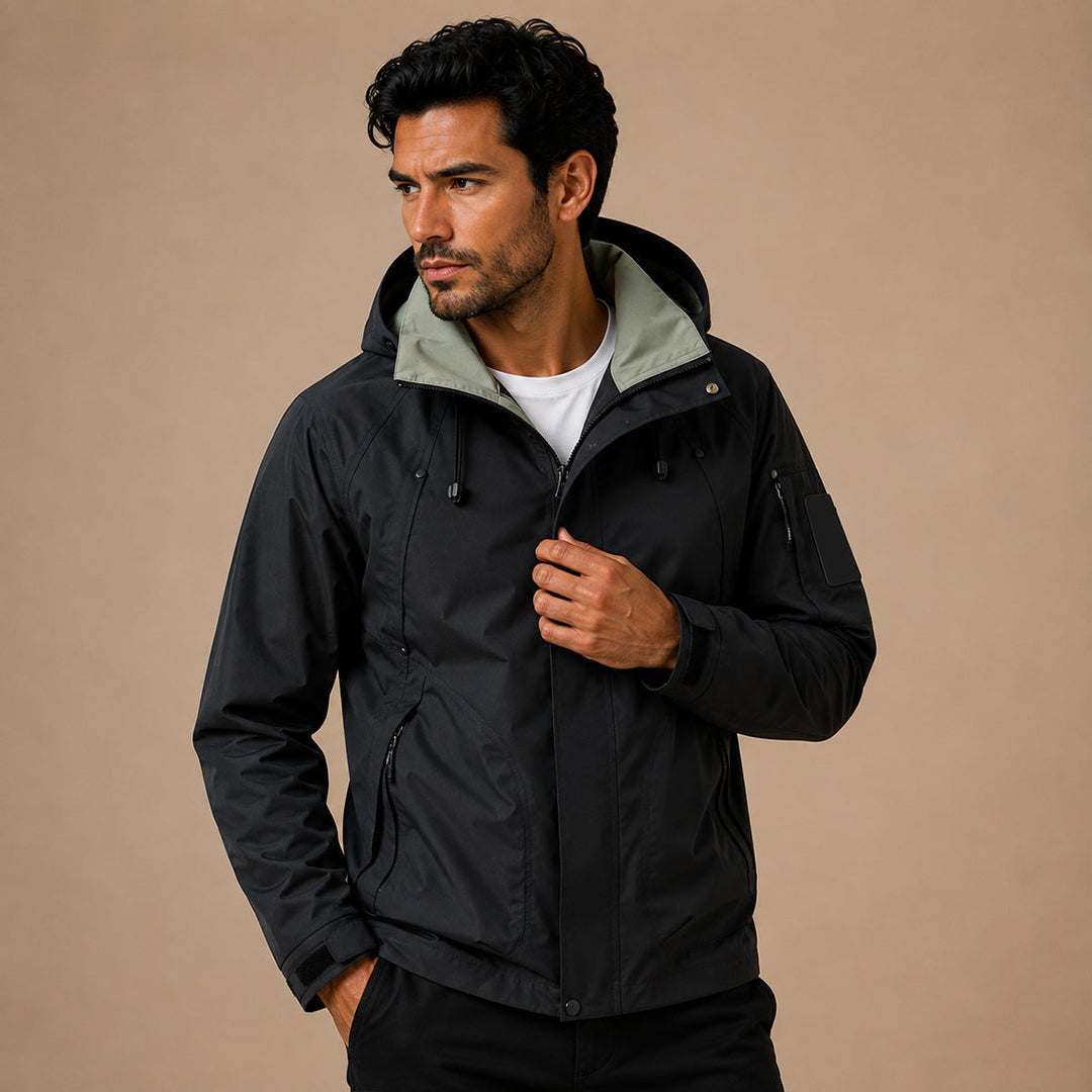 Waterproof Hooded Softshell Rain Jacket