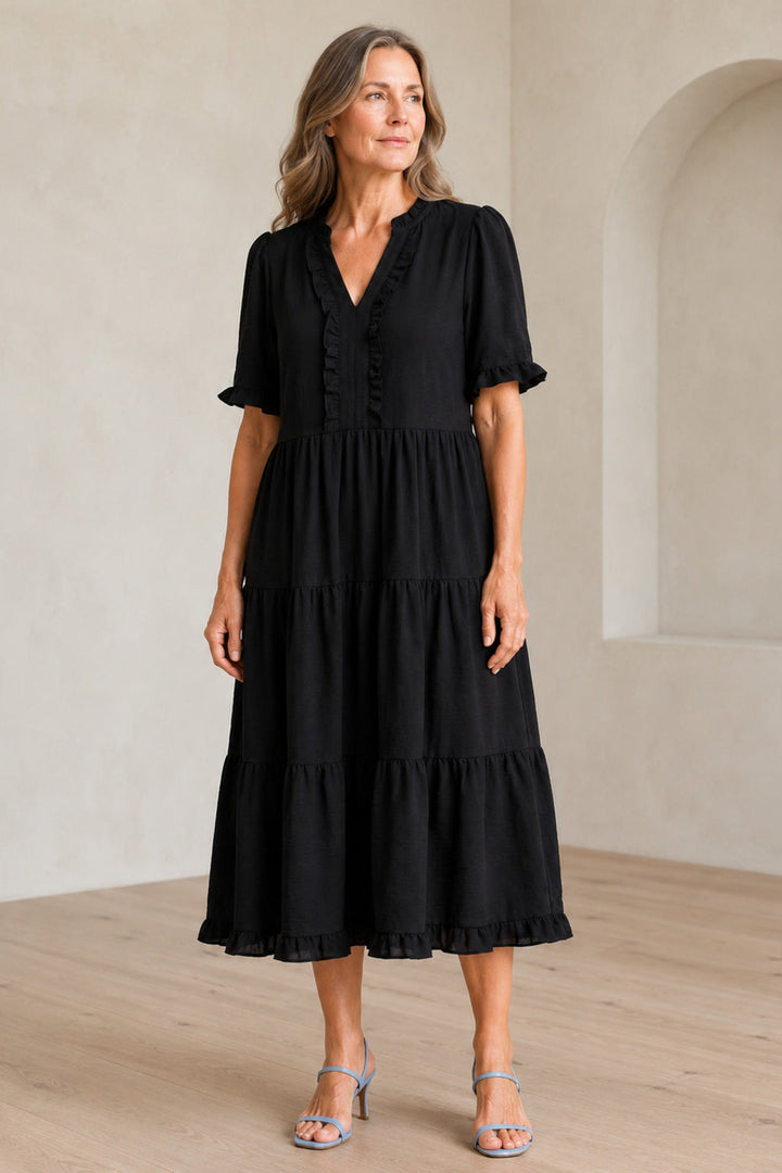 Opal | Casual V-Neck Mini Dress
