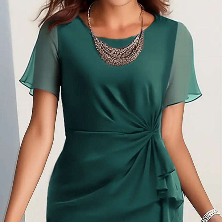 Arletta | Soft-Touch Gathered-Waist Dress