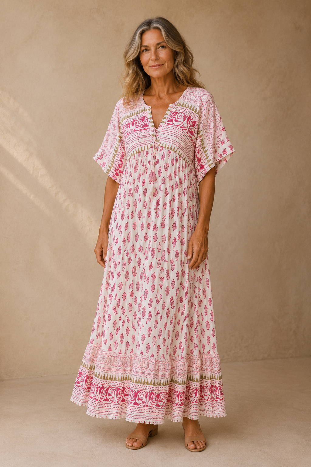 Iris | Boho Print Maxi Dress